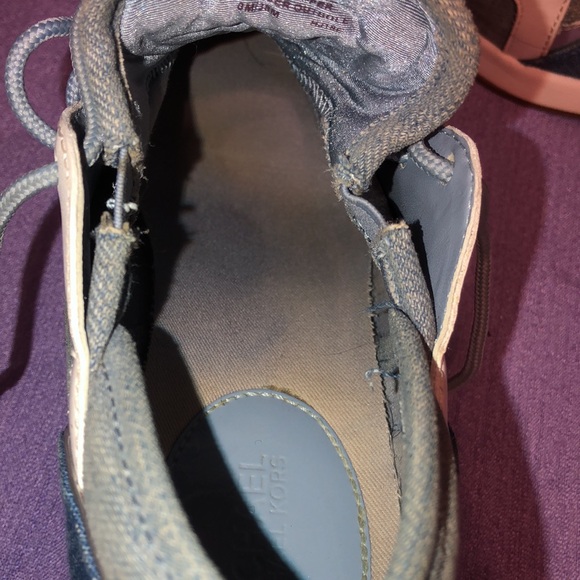 Used Women’s Michael Kors Denim Shoes Size 8 HJ18E - Picture 10 of 12